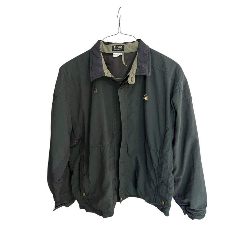 vtg Etonic Golf Wear men's XL full zip wind-stopper green coat